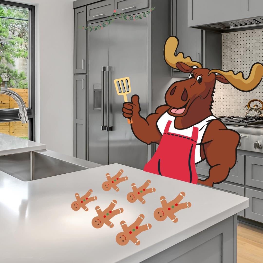 ichooseie's tweet photo. Too early for Christmas cookies? 🍪

Maybe, but that’s not stopping Mick! Many don’t know but Mick is a top-notch cookie chef 👨‍🍳 

#mickthemoose https://t.co/Kfrupv4dyG