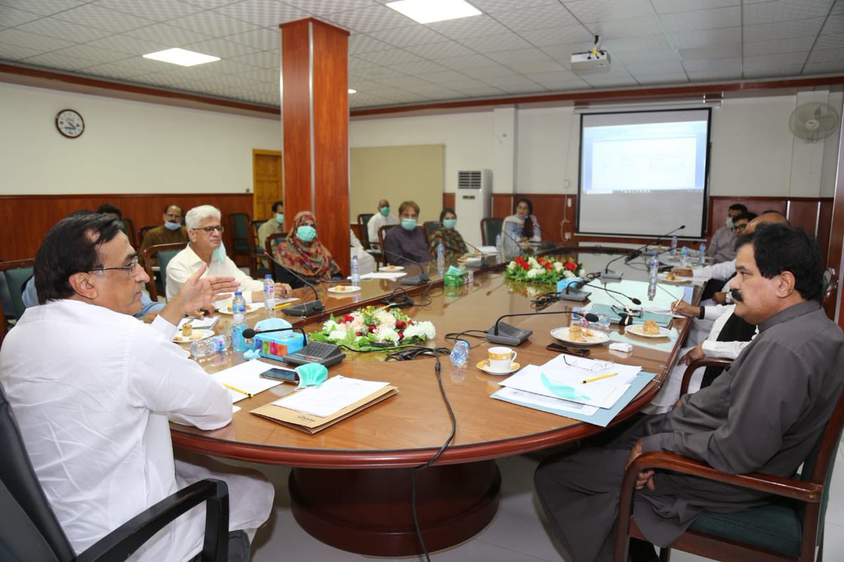 AgriSindh's tweet photo. Secretary Agriculture, Supply & Prices @RahimASoomro chaired review meeting on upcoming “Consultative Seminar / Workshop on Agriculture Statistics of Sindh” at Directorate General #AgriExt #Sindh with concerned officers. https://t.co/cgCZtGKS5L