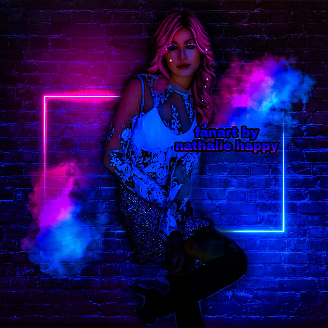 fanartfunny's tweet photo. My #fanart on @Kat_McNamara #KatherineMcNamaraEdit #frayfridayfanart #FanArtFriday #neonfanart #neonedit https://t.co/LYyLTzuqX4