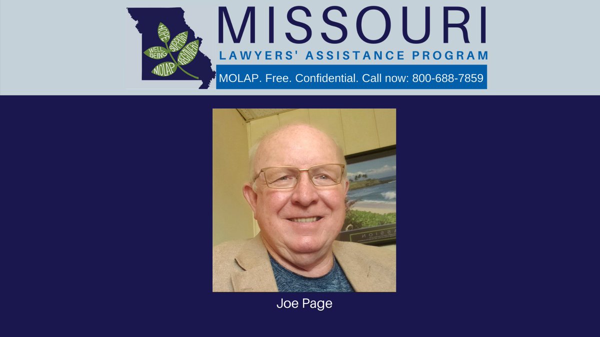 mobarnews's tweet photo. Joe Page has been recognized with this year's Warren Welliver Award from the Missouri Lawyers' Assistance Program! Read more about it here --> https://t.co/RK6A6tDgAe #MOLawyers #MOLAP https://t.co/BRwr9Yla78