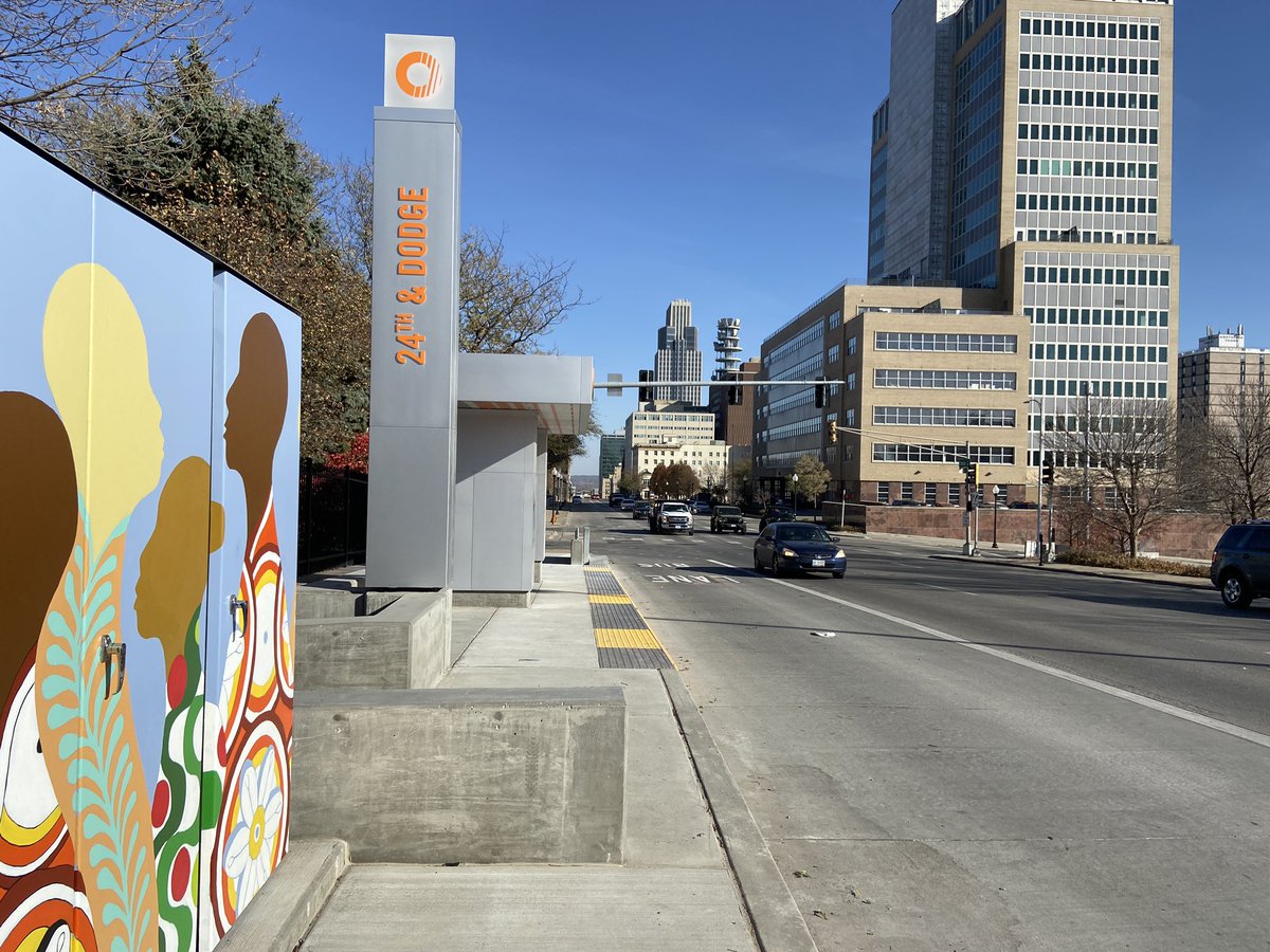 Catch these mini-murals across the city at many of Omaha’s brand-new ORBT stations!

In partnership with <a href="/rideORBT/">ORBT</a>, today’s feature is from local artist, PamelaConyers-Hinson, located at the 24th and Dodge Street ORBT station.

Learn more here: omahabydesign.org/art-infrastruc…