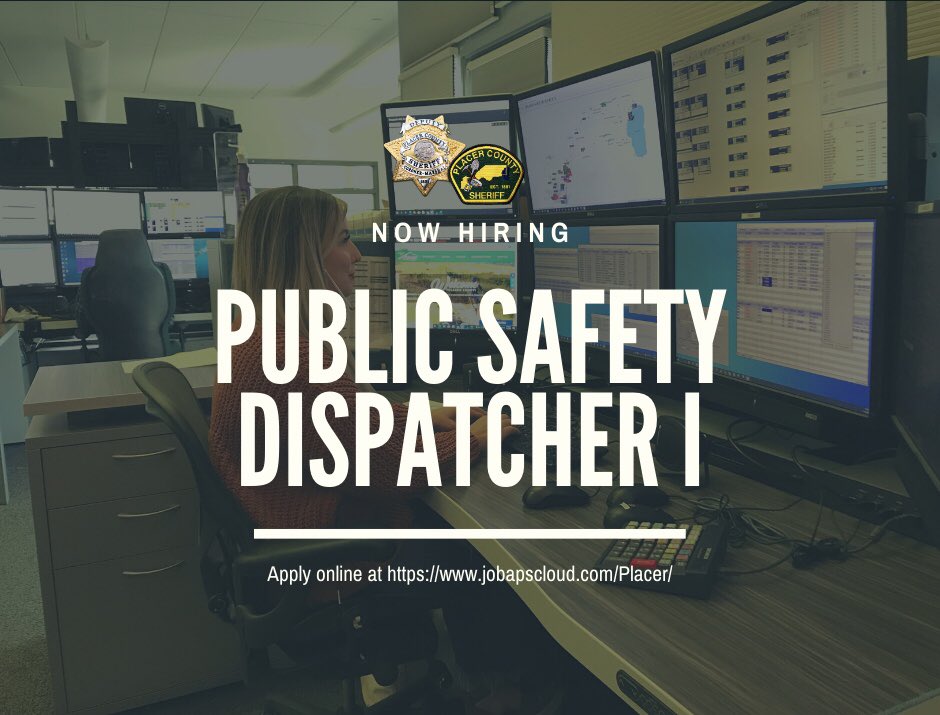 ❗️🚨NEW #JOB ALERT🚨❗️
The Placer County Sheriff’s Office is now #hiring for a Public Safety Dispatcher I! This is an amazing opportunity to showcase your problem-solving skills, work alongside sheriff’s deputies.
For more info &amp; to apply: jobapscloud.com/placer/ #JobSearch