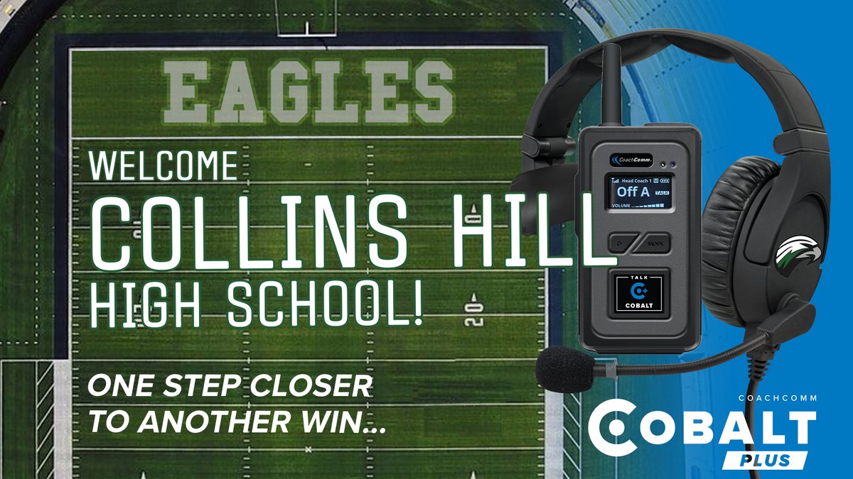 CoachComm's tweet photo. We'd like to welcome HC @GregoryLenny and @CHHSEaglesFB to the CoachComm family!
Thank you for letting us come alongside to be a part of your team!
#OneStepCloserToAWin
#WinningSolutions
#ForOurCustomers https://t.co/mj3wN50HIg