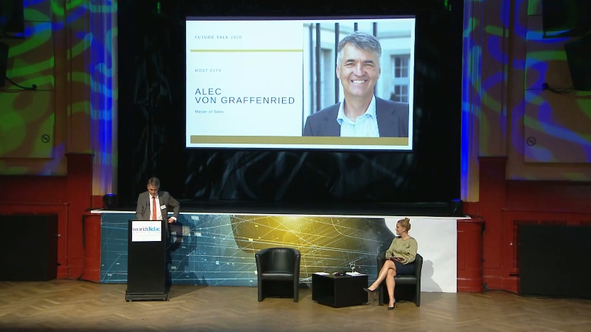 UrsHauenstein's tweet photo. Alec von Graffenried, Mayor of Bern: Host City Address and Smart Cities Approach. Good presentation to the Bern FUTURE TALK hybrid conference from Worlddidac, STEAM Edu, Green Edu, AI.
#futuretalk2020 #worlddidac #stem #steam #green #ai #education #future #smartcity https://t.co/lfjvrTQxmd