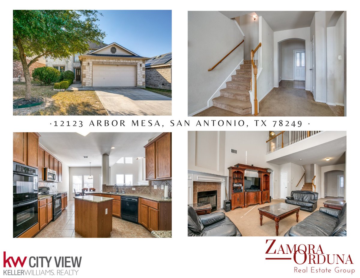 TonyZamoraKW's tweet photo. 12123 Arbor Mesa is now on the market. Contact us today to find out more about this beautiful home located in the River Mist Community.
#zamoraordunagroup #FridayFeeling #sanantoniorealestate #rivermist #sanantoniohomes #weekendvibes #timetomove #homesweethome https://t.co/HfEjDmRJbW