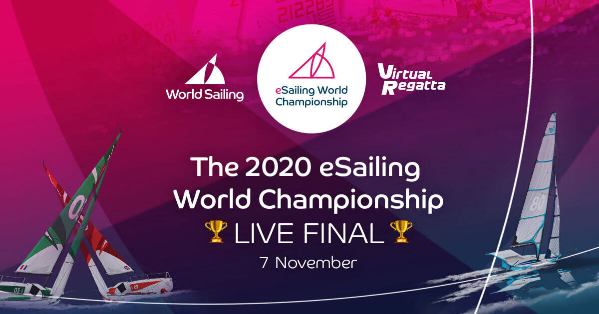 VirtualRegatta's tweet photo. La finale du #eSailing World Championship sera diffusée dès 21h UTC en DIRECT. Qui sera couronné le meilleur #eSailor de la saison 2020 à votre avis ?
📺 Rendez-vous DANS 30 MIN : https://t.co/b0jH4vJYNZ
#VirtualRegattaInshore https://t.co/HNcxZMn7Bo