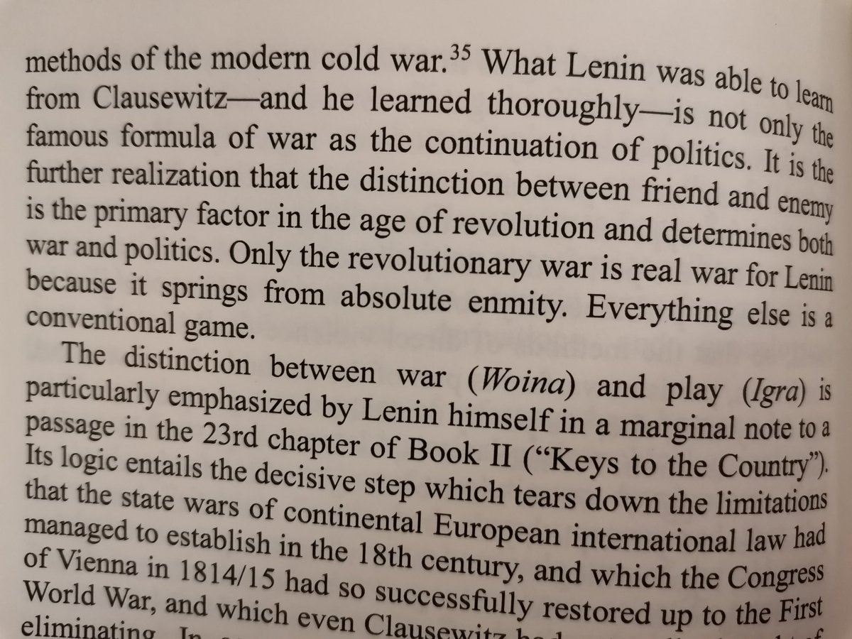 What did Lenin learned from Clausewitz? The realization that the difference between friend and enemy was the primary factor in the age of revolution.12/n