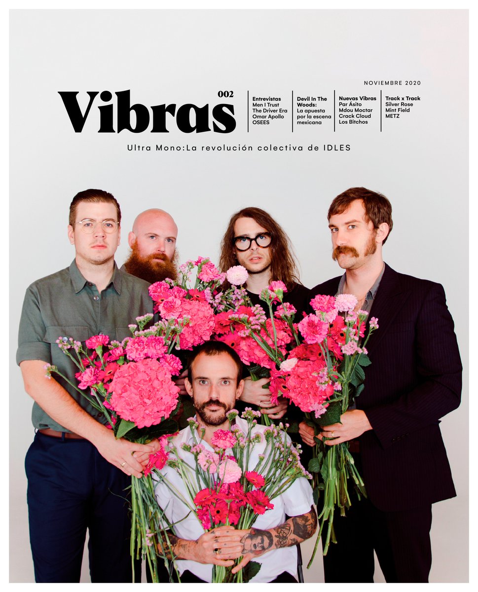 vibrasmx's tweet photo. ¡Tenemos ya disponible el segundo volumen de nuestra revista digital! 

Nuestra entrevista #EnPortada corre a cargo de @idlesband y su revolución colectiva a la Ultra Mono | Puedes leerla en: https://t.co/TftGketXWV https://t.co/iPy4sRzmlK