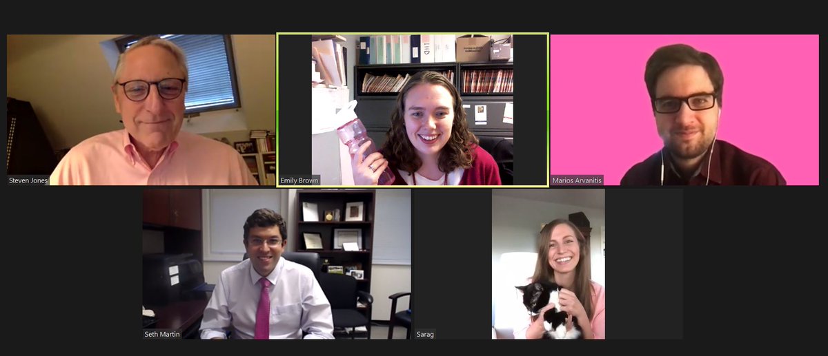 EE_Brown42's tweet photo. In honor of patients with familial chylomicronemia syndrome the Advanced Lipid Disorders Clinic at @HopkinsMedicine wore pink. These patients have such high triglyceride levels their blood can look pinkish.  #FCSAwarenessDay @CiccaroneCenter @SethShayMartin https://t.co/r6qJUjEzlq