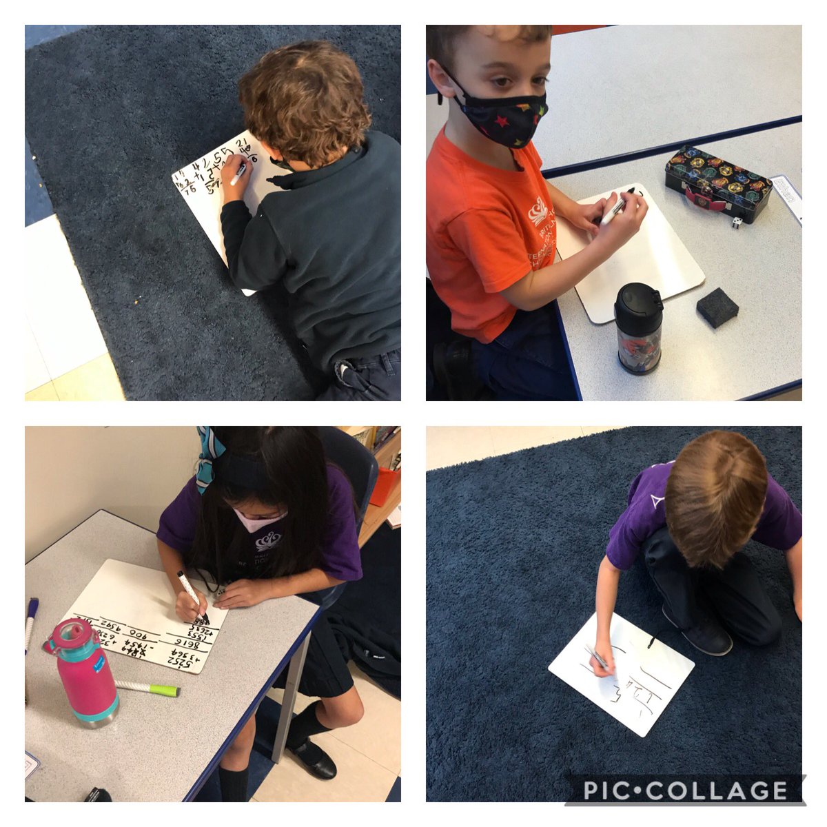 BISCLPYear3's tweet photo. Today #graciousgorillas used a dice to create their own addition and subtraction calculations using column method. @BISCLPYear3 #beambitious #bisclp #math https://t.co/TGPtdebfBA
