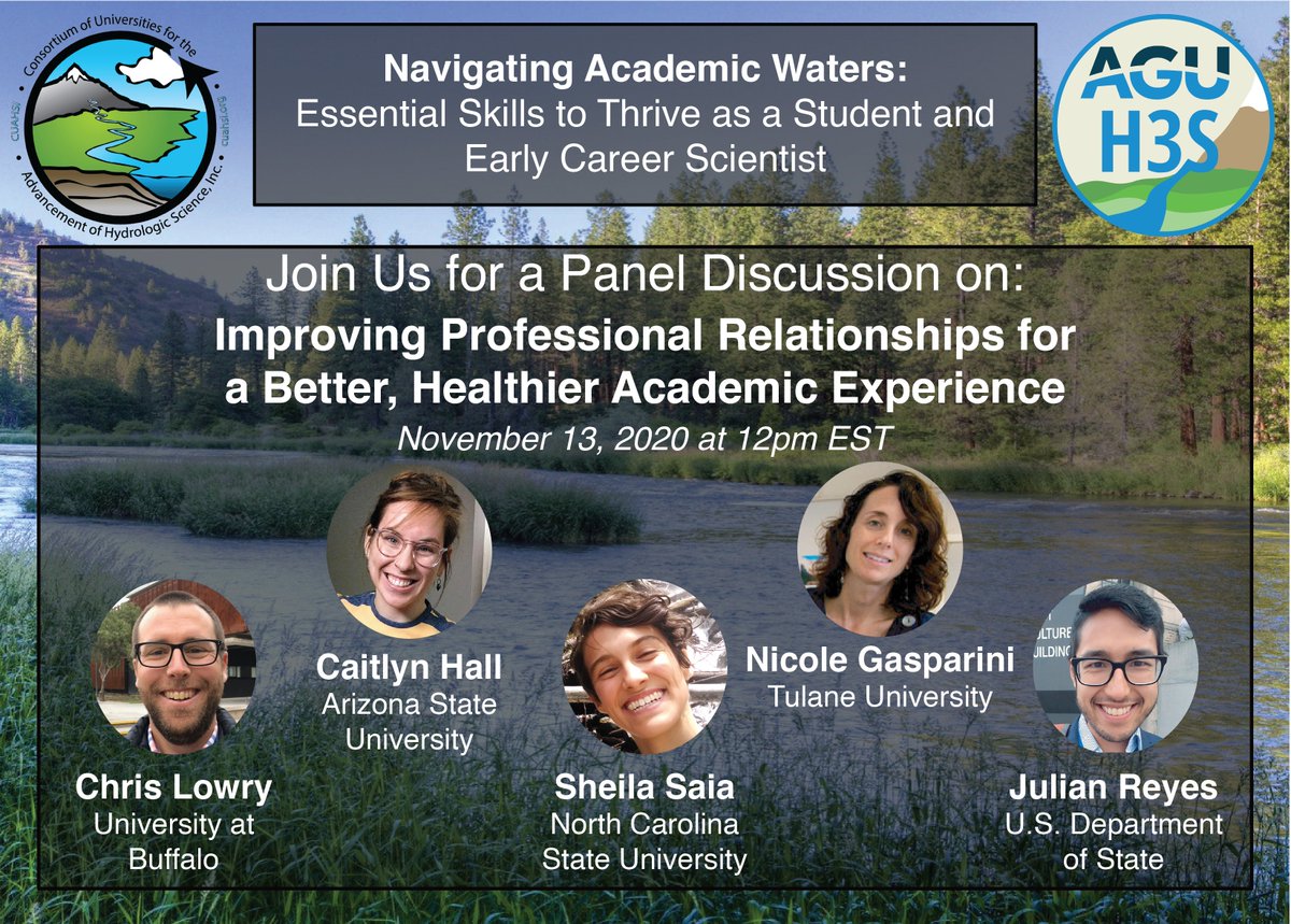 Join us to discuss how to handle difficult conversations with colleagues and advisors and resolve conflicts to have a healthier and happier professional experience.

Register to join us: zoom.us/webinar/regist…

Submit your questions for panelists: 
docs.google.com/forms/d/e/1FAI…