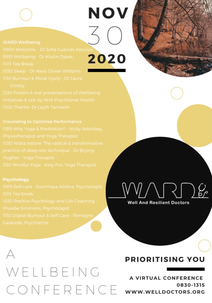 Wow! 
What a brilliant FREE event on #wellbeing, #selfcare, #yoga, #positivepsychology and sleep for #healthcare professionals during #COVID19! 

When: 30th Nov (being recorded and available over winter)
Where: Virtual

Sign up here: 
eventbrite.com/e/wellbeing-in…