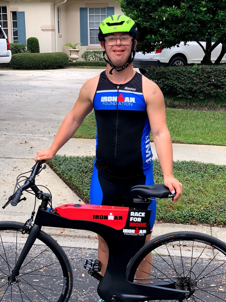 usatriathlon's tweet photo. TOMORROW is the big day! 

Chris Nikic will look to become the first person with Down syndrome to complete an IRONMAN triathlon!

— 2.4 mile swim

— 112 miles on the bike

— 26.2 mile run 

We know he can do it. Let's all wish @ChrisNikic good luck as he aims to make history! 👏 https://t.co/mrclUv3mly