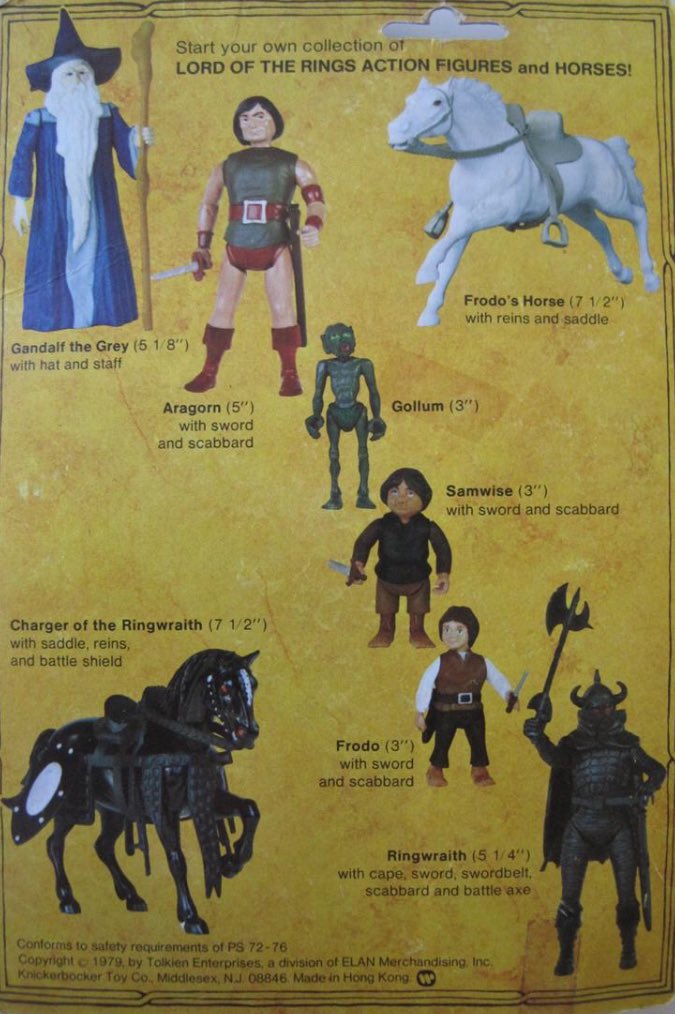 capecoraldwells's tweet image. #TheLordoftheRings   Toys I wish I had!  #Knickerbocker 1979