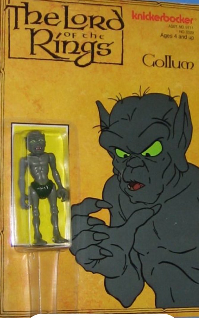 capecoraldwells's tweet image. #TheLordoftheRings   Toys I wish I had!  #Knickerbocker 1979