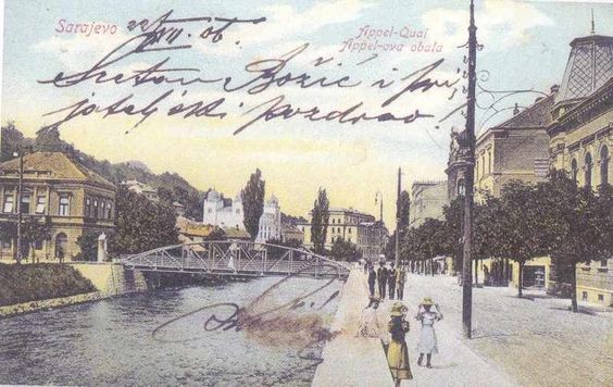 It was constructed by Adolf Kunert. From 1918, the bridge had official name Zrinjskog most (Bridge of Zrinski) named after Croatian Ban Petar Zrinski. In 1993, during the war in Bosnia and Herzegovina, it was renamed back to Ćumurija bridge. #Ćumurija