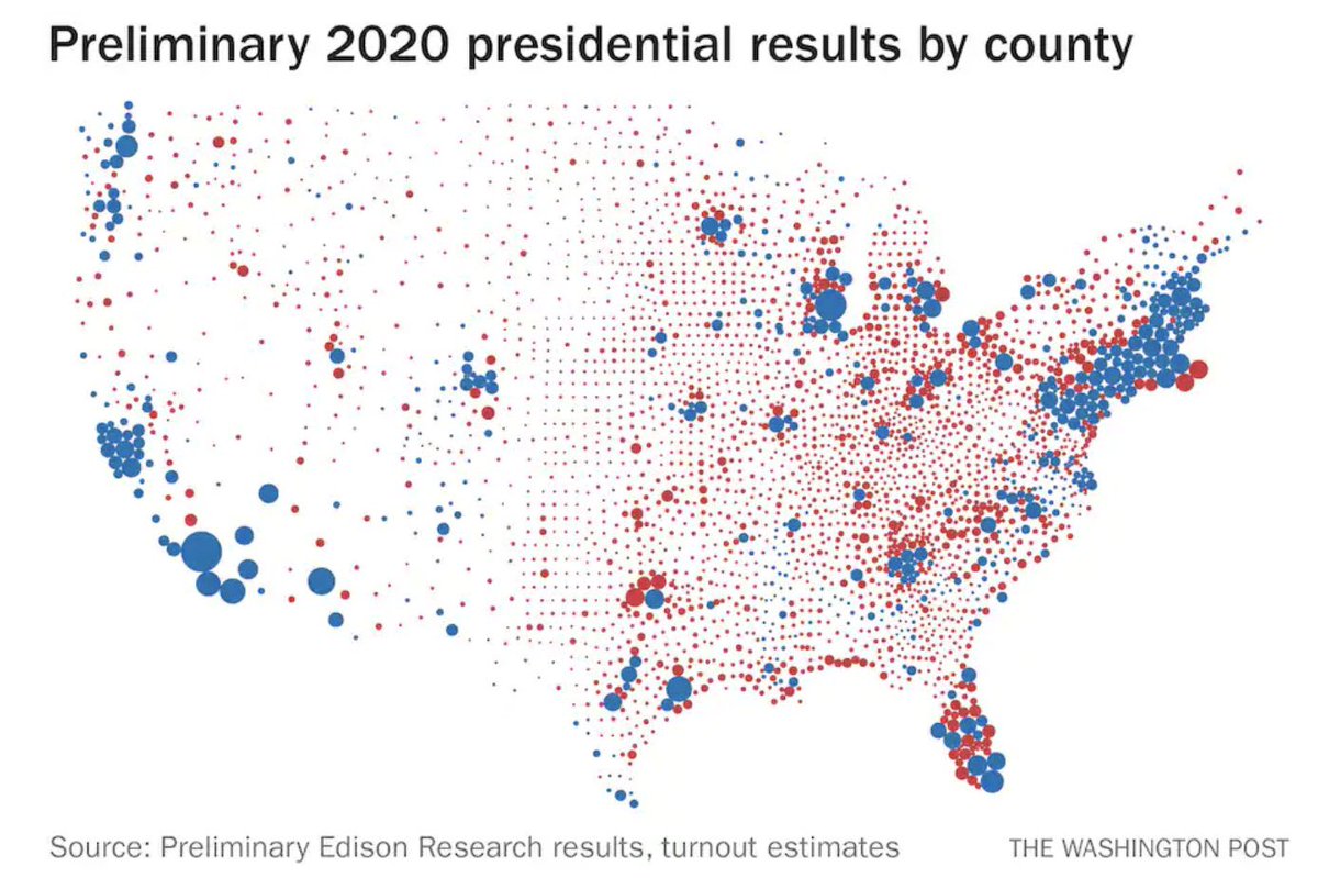 Cool illustration of the vote by people rather than by acres of land