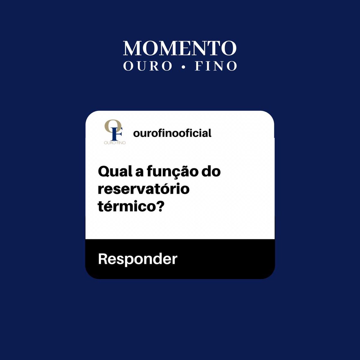 ourofinobrasil's tweet photo. ➡️ #MomentoOuroFino 💭⁣
 ⁣
👇🏻 Resposta 👇🏻⁣
⁣
📌 O reservatório térmico tem como função armazenar a água aquecida nas placas, evitando ao máximo a perda de calor, a fim de mantê-la em temperatura confortável para o banho. 🧼 ⁣
⁣
Possui mais dúvidas? (11) 9118-8771 WhatsApp https://t.co/JD33rBnzlL