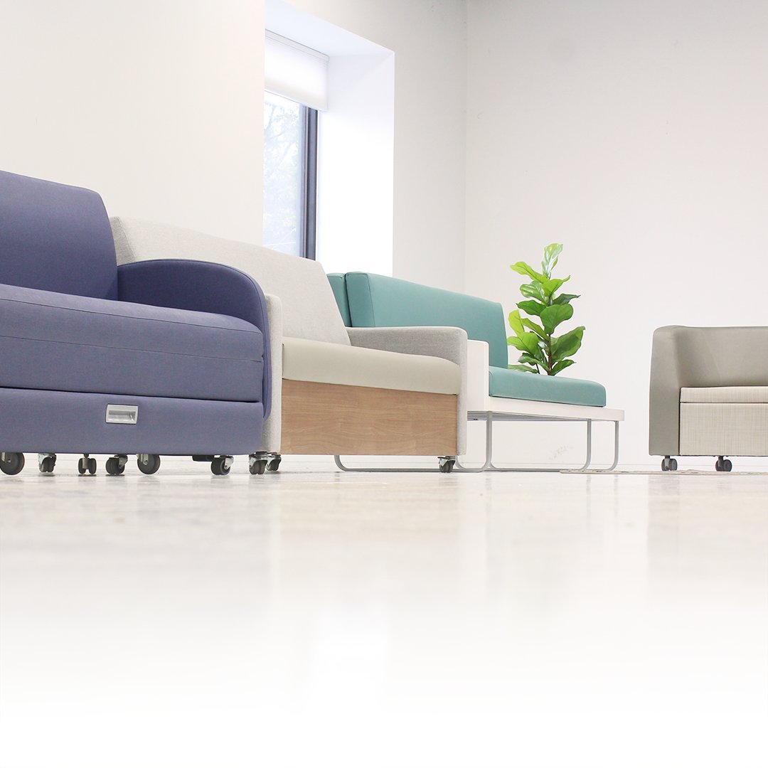IOA's Sleepers are the best in the industry with their modern designs, simple conversions, and wide sleep surfaces. 👏

#IOAfurniture #FurnitureDesign #HealthcareDesign #HealthcareFurniture