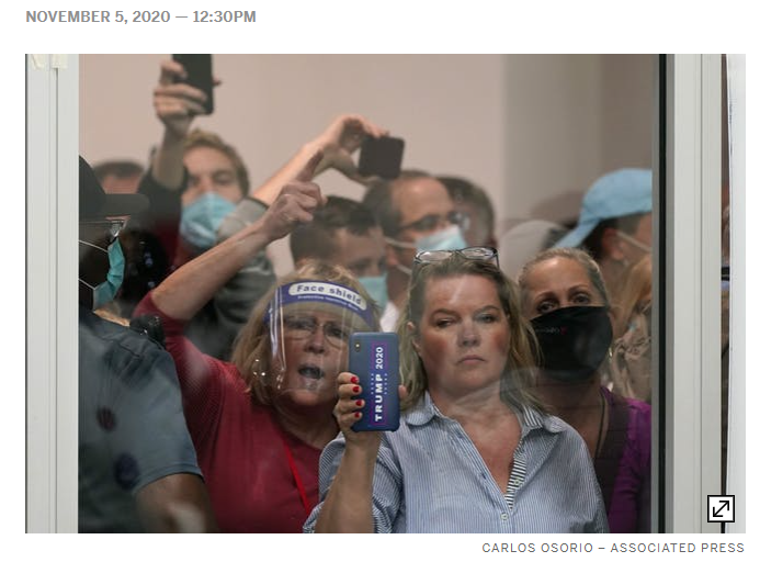 madelinewander's tweet photo. This is what white people look like when they realize their efforts to suppress voters of color have failed. #defeatwhitesupremacy #CountEveryVote https://t.co/fYcE1O3mkK