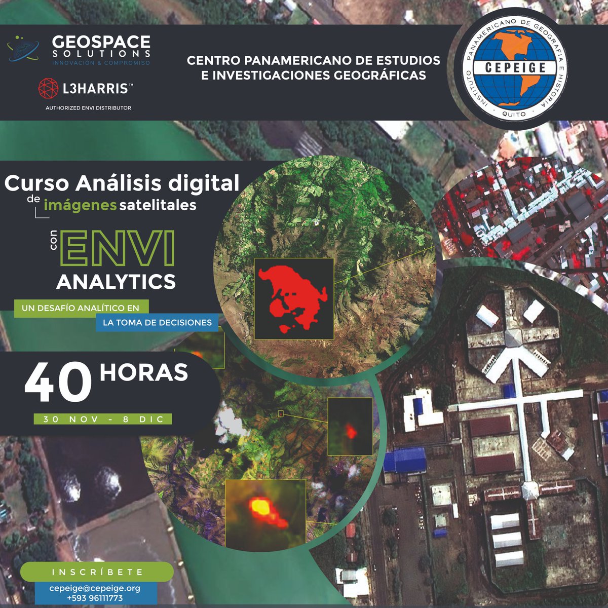GeoSpaceSol's tweet photo. ¡Inscríbete a nuestro nuevo curso online! Adquiere nuevos conocimientos y destrezas en aplicaciones con sensores remotos que te permita tomar mejores decisiones.
¡Te esperamos! Aprovecha nuestro increíble precio e
inscríbete
https://t.co/BYE4wngHJb
#ENVI #ENVIanalytics https://t.co/qeVrjSn5Za