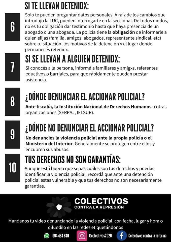 NoEsLaForma's tweet photo. ¿Qué hago si me para la policía? 

Estos son algunos piques que pueden ayudarnos ante una situación de represión o violencia policial y eventualmente frente a una detención. https://t.co/pyhrzlQucj
