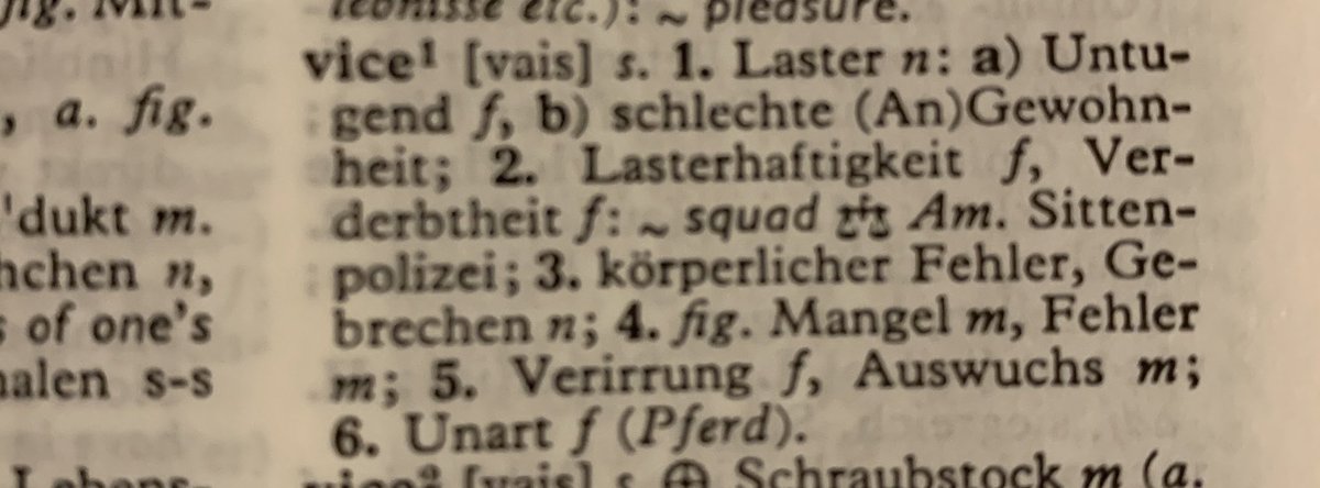FischerKurt's tweet photo. was vom ex-#presidentNeglect @realDonaldTrump buchstäblich zu erwarten war, finder man schon in meinem @langenscheidt Schulwörterbuch ... ein #Vice President full of #Trumpery ... https://t.co/VvSenSeRTm