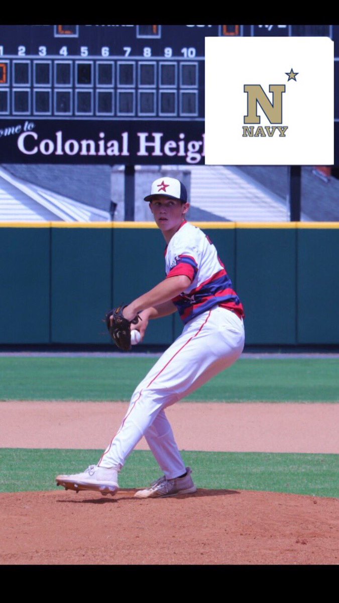 I’m extremely excited to announce my commitment to further my athletic and academic career at the United States Naval Academy! I’d like to thank all of my coaches, family, and friends who made this happen! #BeatArmy <a href="/NavyBaseball/">Navy Baseball</a> <a href="/STARSBASEBALLVA/">STARS Baseball</a> <a href="/wshsvarbaseball/">WSHS Varsity Baseball</a>
