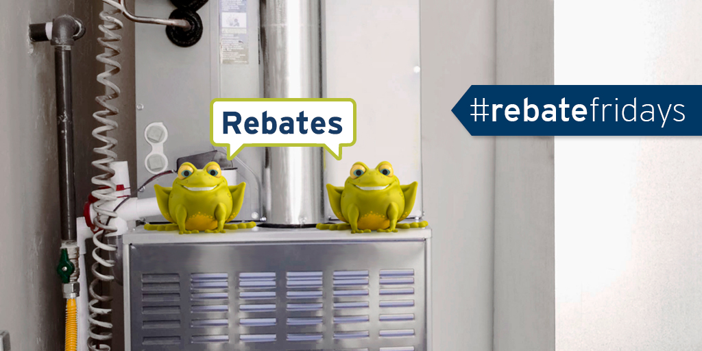 FortisBC's tweet photo. #DYK we’ve got #DoubleRebates of up to $2,000 on select high-efficiency furnaces, for a limited time. Hop to it! #RebateFridays https://t.co/QOqLlKOa1a https://t.co/p5EBIAz3dS