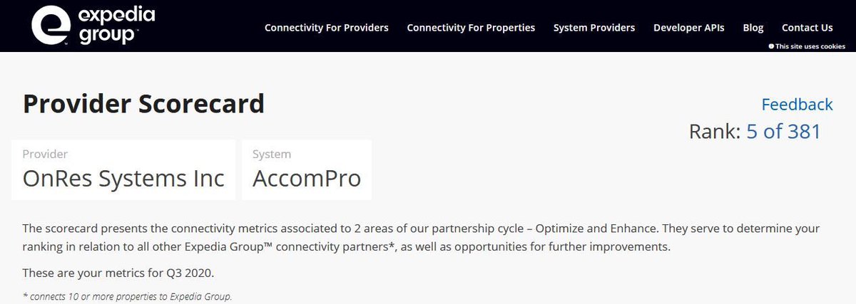 onres's tweet image. Have you heard? @onres is ranked #5 in the world out of 381 Connectivity Partners on @ExpediaGroup. If you're looking for a reliable #ChannelManagement solution, we're here help: bit.ly/3k4TAwv

#ranking2020 #Hospitality #hotelmanagement