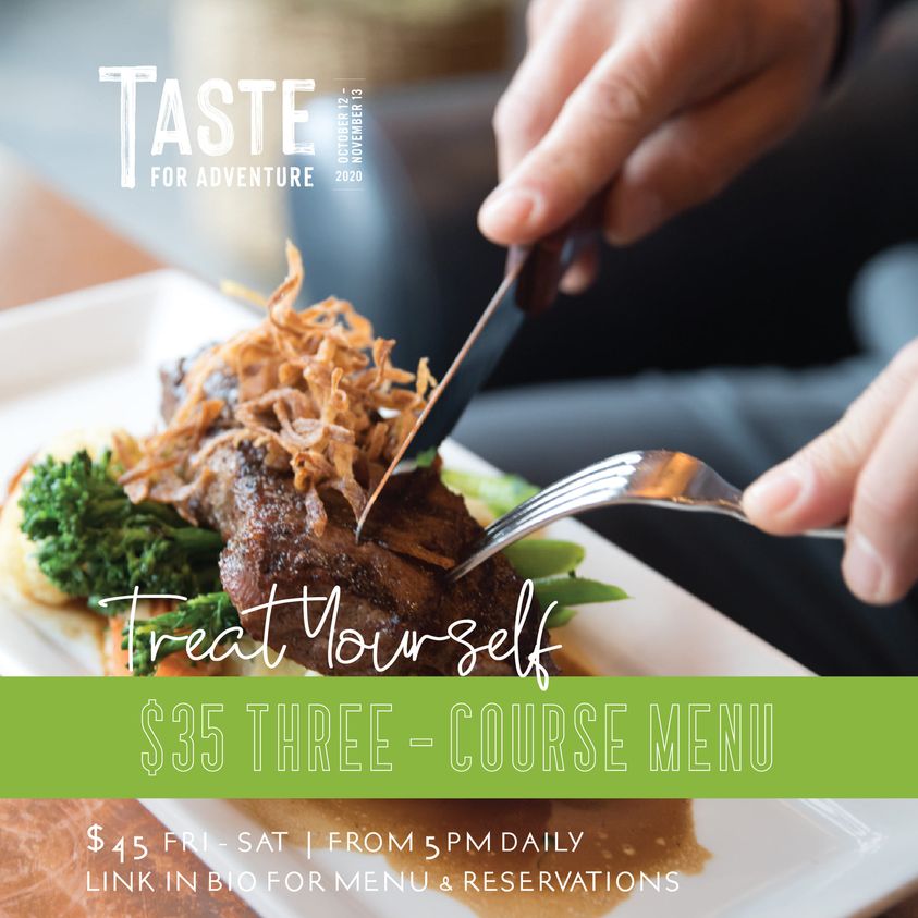 Taste for Adventure continues through November 13.  The Maple Leaf Grill and Lounge offers a wonderful 3-course dinner at a special rate - be sure to reference "Taste for Adventure" when reserving!  banffmapleleaf.com/contact/
#restaurant #banffnice #CanadaNice #finedining #mybanff