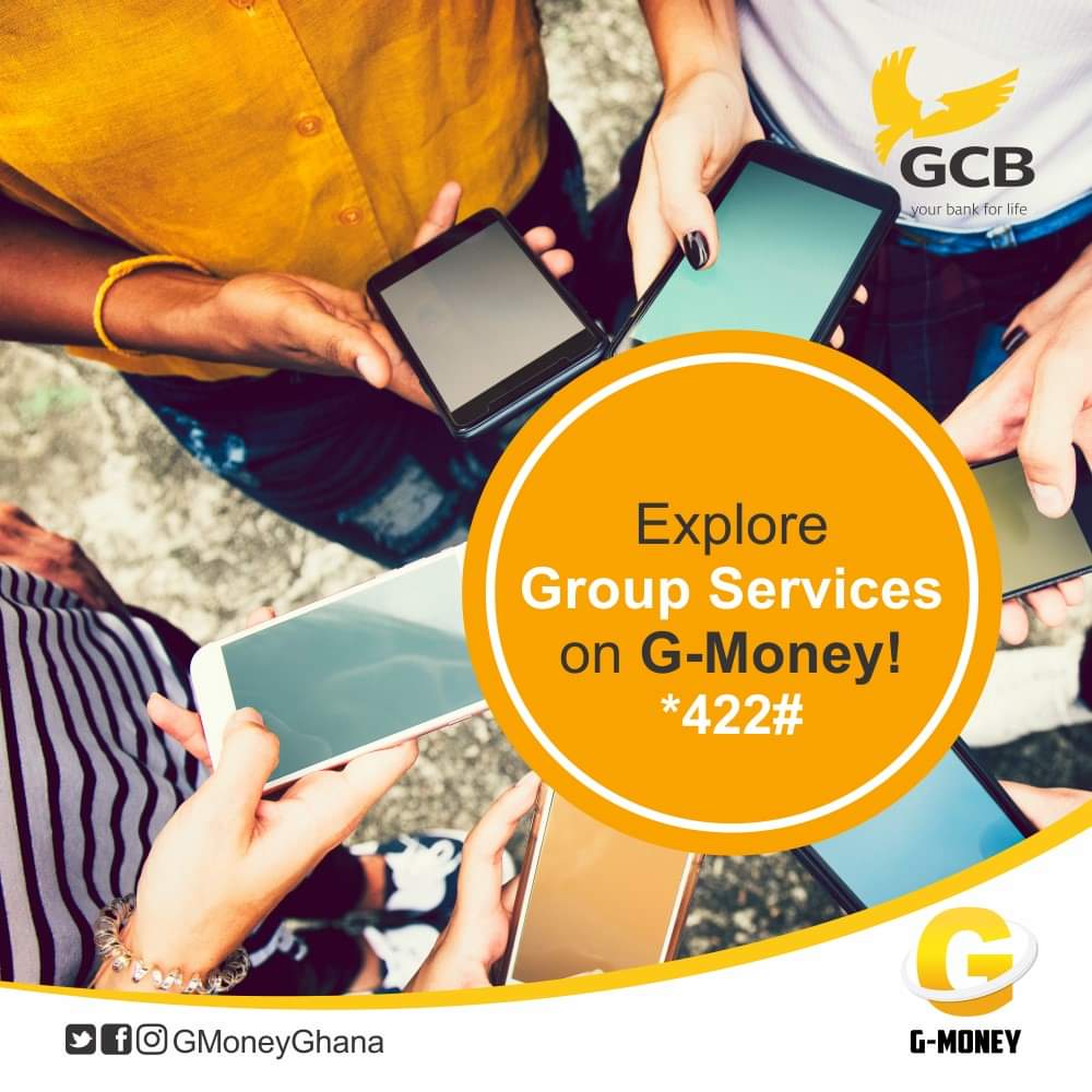 GCBBankPLC's tweet photo. Saving for an upcoming reunion event?
Donating to an old school group?
Saving up for a Family Event in the future?
Monthly contributions for Church Groups?
Try the Group Service option available on G-Money.
#papanaaba
#groupservice
#GMoney
#YourBankforLife https://t.co/eJAlZJ3Al2