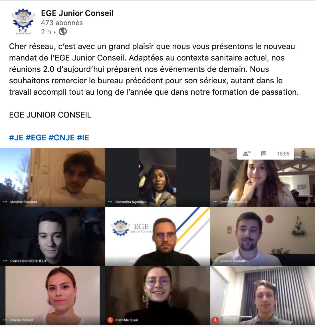 EGE Junior Conseil tweet media