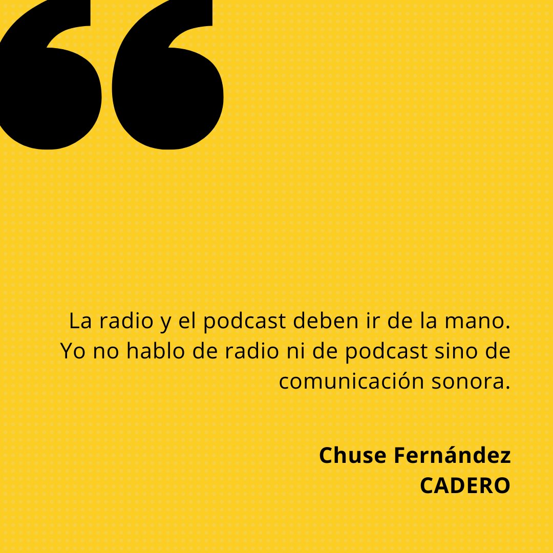 CAPERShow's tweet photo. Más reflexiones de #CAPER2020Virtual. @I_like_radio 🇪🇸 participó de la Mesa Redonda de @CaderoOK en la que se habló sobre la transformación digital de la radio, posibilidades, experimentación y proyecciones para la producción de una Radio Creativa. Gracias Chuse por tu aporte 🎙 https://t.co/emuUZNhU15
