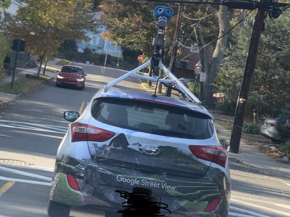 MsSelikoff's tweet photo. Spotted @Google street view car out and around while on todayβs run! Perfect timing before a lesson on #GoogleWalkingTours next week ππ» #GoogleEDU #googletours #edchat #edtech #FutureReady #teacherswhorun #runner #runnj #distancelearning #STEM @GoogleForEdu @rkiker @SNishTech https://t.co/FTGnoO1tyo