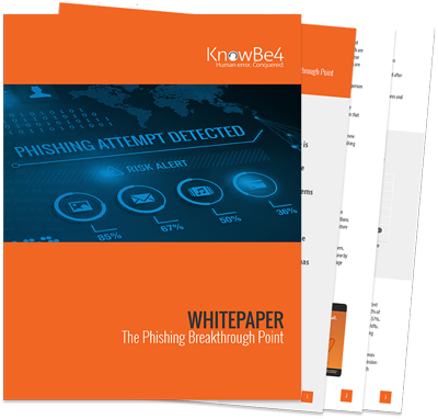 SoundshoreTech's tweet image. Download this free white paper, “The Phishing Breakthrough Point,” to learn what goes into an effective phishing awareness training program for companies like yours. hubs.ly/H0z39XH0 #cybersecurity #phishing