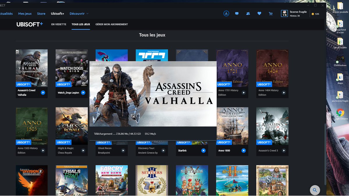 FragileLicorne's tweet photo. @assassinscreed  @UbisoftFR  #AssassinsCreedValhalla  #Vikings  alalallallaalal merci ubi il nous font plaisir pendant ce temps #confinement2  avec watch dog je suis bien merci de pensée au gamers https://t.co/oLSXZj9Zp8
