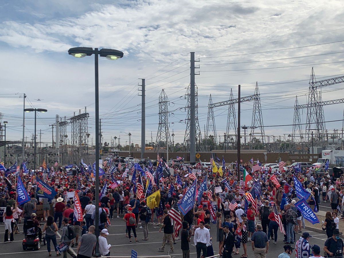 This is not going to fit in this parking lot (aka the “free speech zone” as designated by the sheriffs office...) much longer