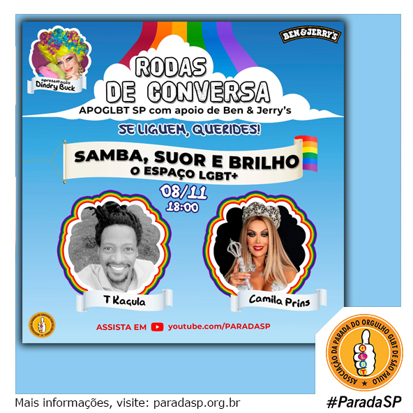 paradasp's tweet photo. Rodas de Conversa: Samba, suor e brilho: o espaço LGBT+

Assista em https://t.co/LIUOWS28iV (link na bio). Publicado em nosso site (link na bio) ou aqui https://t.co/rJagWJlH3j

#rodasdeconversa #mulhertrans #mulherestrans #dindrybuck #tadeukacula #camilaprins https://t.co/jWlhbCDdc8