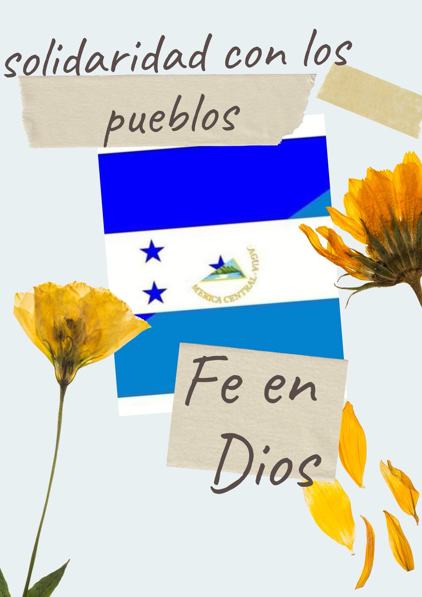 Somos hermanos , Nos unimos en solidaridad y fe en Dios para sobre salir de las dificultades que enfrentamos.  Nicaragua y Honduras Pueblos hermanos.