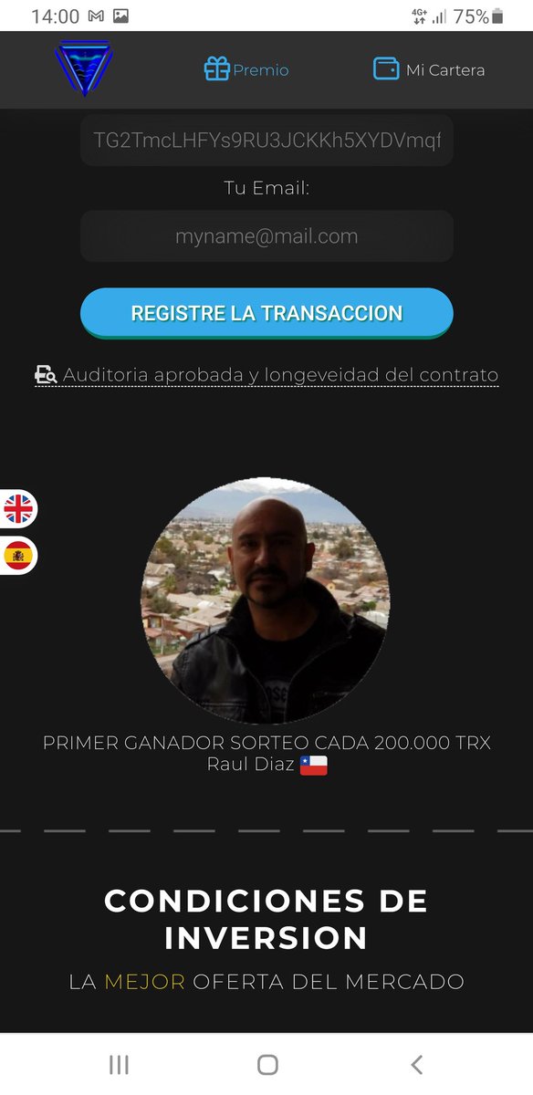 TronEvolution_'s tweet photo. Felicitaciones Raul nuestro primer ganador!!! #TronEvolutionSmartContract
#tron #trx @justinsuntron https://t.co/HV68qLbDaf