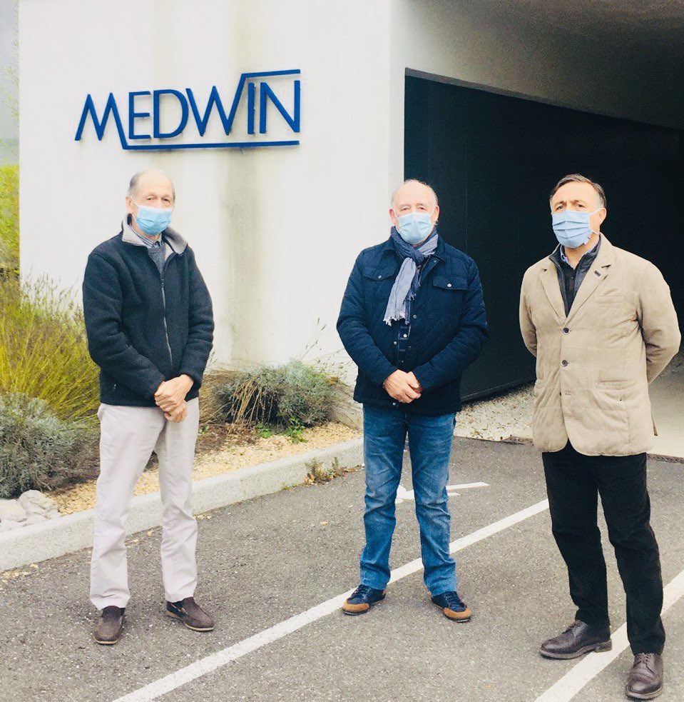 PhilippeHuppe's tweet photo. 👣 Rendez-vous chez #Medwin filiale de @VygonGroup qui exporte 85% des pompes pour nutrition entérale.
La mise en place des gestes barrières pour combattre la #COVIDー19 et une bonne aération des locaux permet de maintenir une bonne activité ❗️
@AgnesRunacher 
 @mif360 https://t.co/WJzkh3Im5R