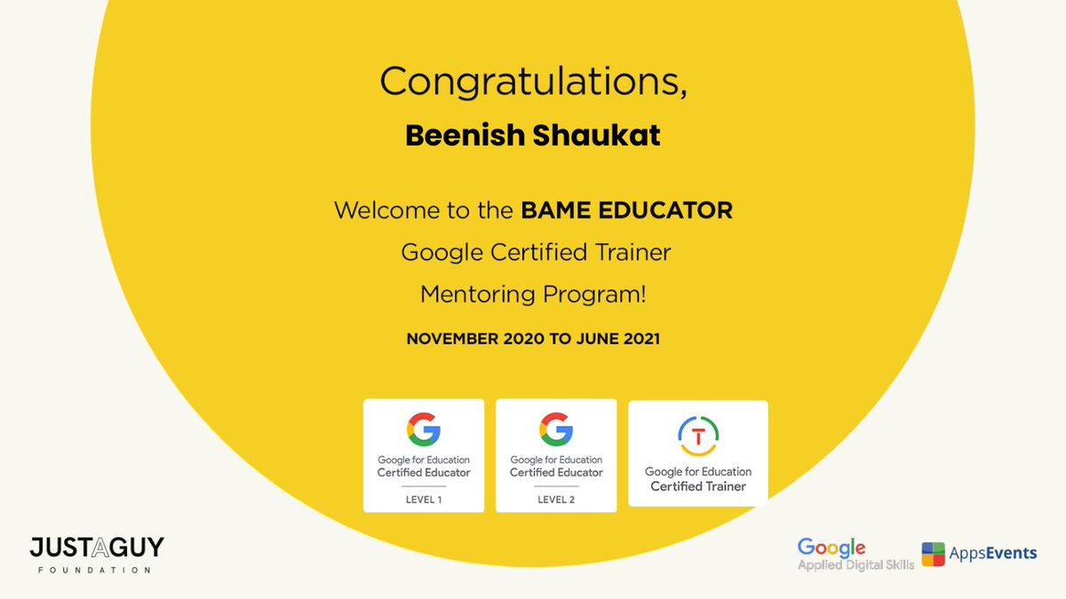 beenish_shaukat's tweet photo. Yay!! π₯³π₯³
#GoogleEdu #DiverseEd #BAMEedTech #GoogleET #GooglePD https://t.co/aWu06DTTuF