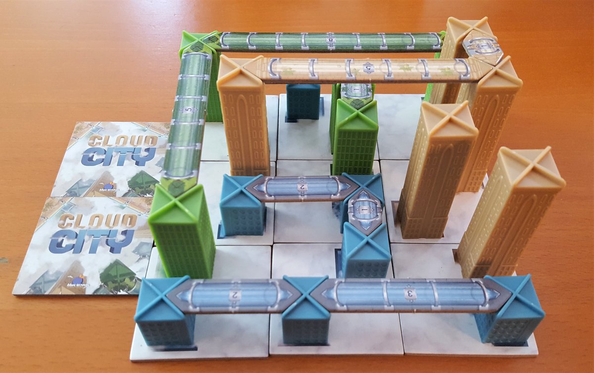 Bin_Edward's tweet photo. In the flying city called Columbia, the perfection of the American dream should be eternal but instead the deeper you go the more likely you are to find discontent and rebellion brewing. 

@BlueOrangeGames #cloudcity #boardgames #familygames https://t.co/fSnnWRkO73
