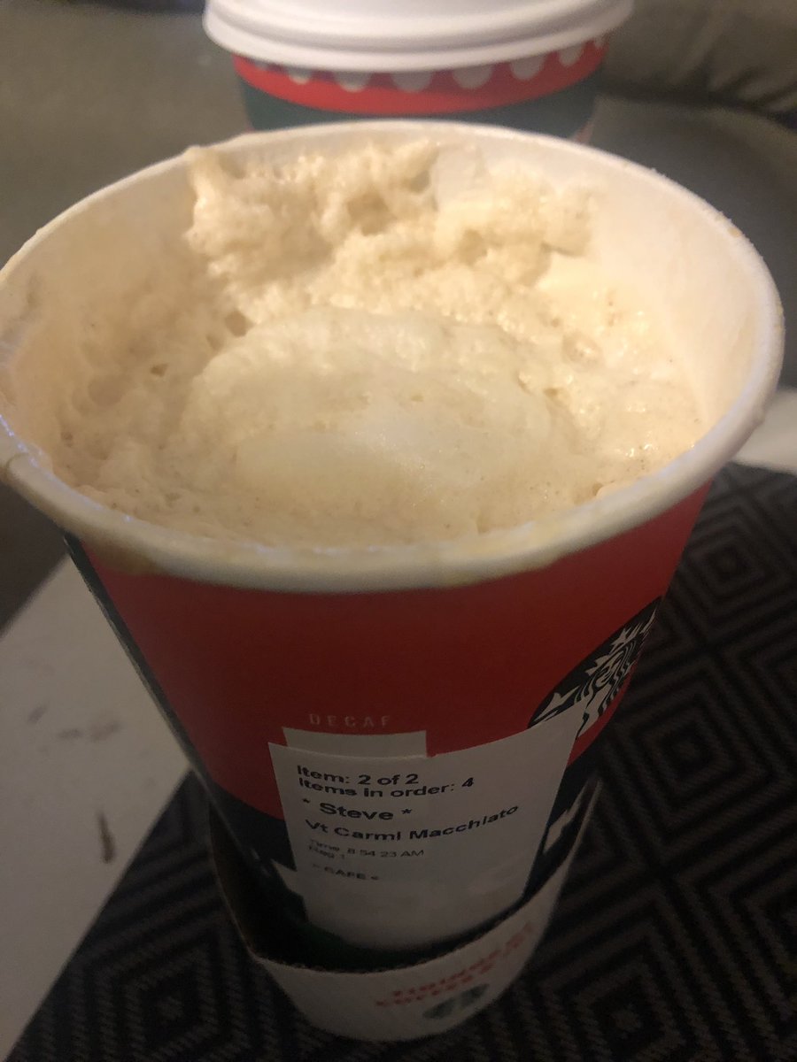 Ready to quit drinking <a href="/Starbucks/">Starbucks</a> when I order a coffee and get this. I’ve called them before they state to order “no room”.  Really 🤷‍♀️ <a href="/Starbucks/">Starbucks</a> I need to say I want my money’s worth so fill my cup full.