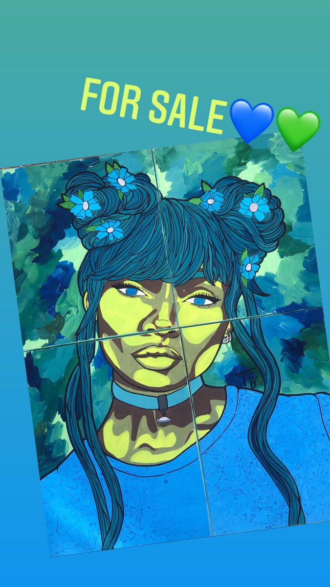 ChillTris's tweet photo. All my paintings are 25% off for the rest of the year!! Message me for details👽🤘🏽 https://t.co/CUcawAUKk3