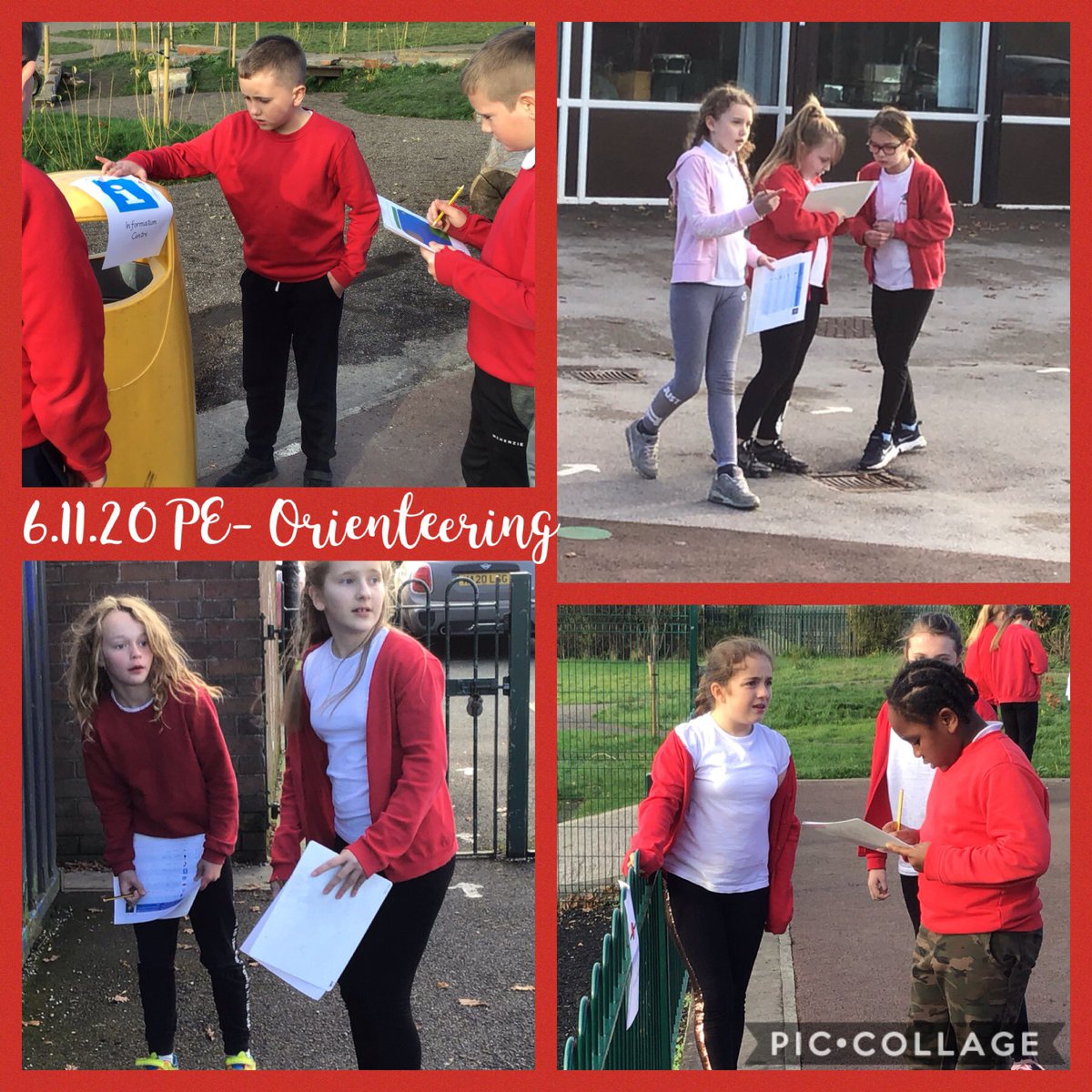 OakfieldY5's tweet photo. A great PE session this afternoon developing our orienteering skills. The teamwork and coordination was amazing! 🏃‍♀️ 🏃‍♂️ https://t.co/vqMXhuQbxS