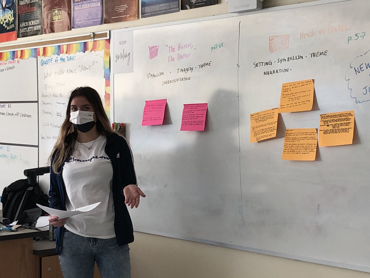 PlyEla's tweet photo. Literary passage and lit device analysis from Heart of Darkness in Mr. Walker’s AP Lit &amp; Composition class at PSHS https://t.co/ifCo9dsLAX