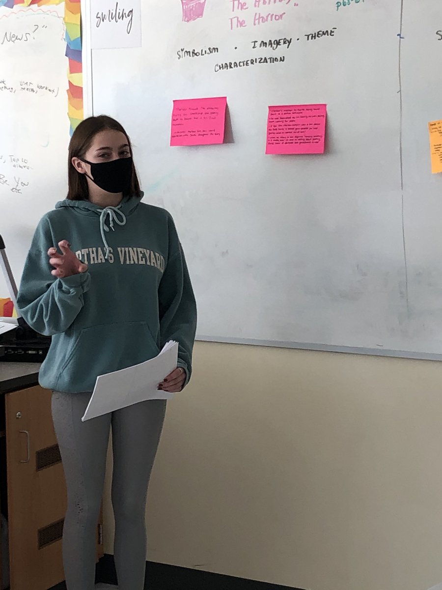 PlyEla's tweet photo. Literary passage and lit device analysis from Heart of Darkness in Mr. Walker’s AP Lit &amp; Composition class at PSHS https://t.co/ifCo9dsLAX