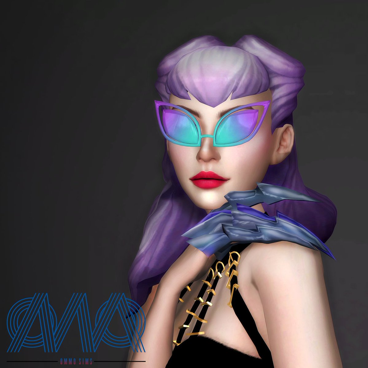 OMMO_SIMS's tweet photo. WHAT’S HIGHER THAN THE TOP, THAT’S ME
COME TAKE A LOOK BEFORE FALLING AT MY FEET 💜💙
K/DA - MORE Evelynn Glasses Coming Soon...
#KDA #KDAMORE #TheSims4 #TheSims4Thailand #KDAVILLAIN #TheSims #TheSims4KDA https://t.co/3wjEe5dl1m